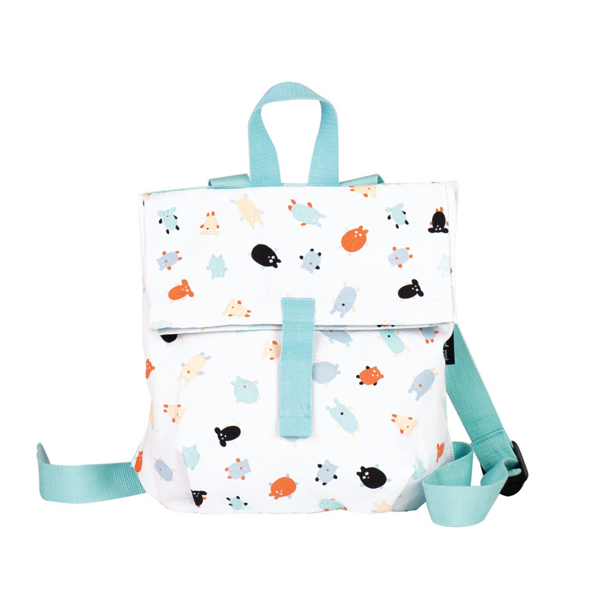 BACKPACK ΠΑΝΙΝΟ ΠΟΛΥΧΡΩΜΟ 30x28 cm DOUDOUS