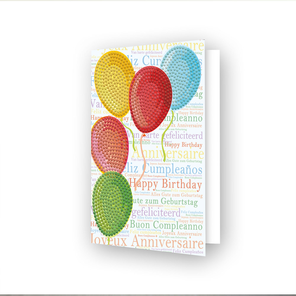 Diamond Dotz Greeting Card Balloons on High