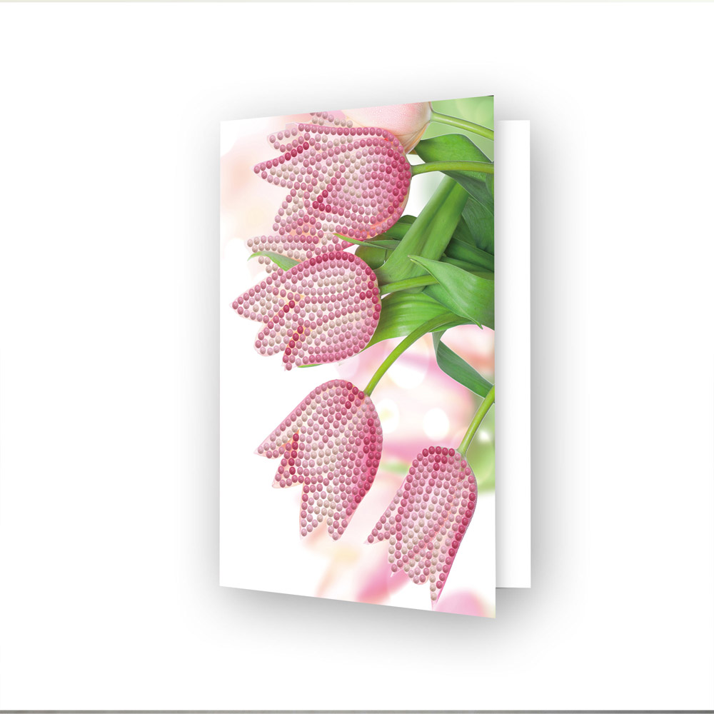 Diamond Dotz Greeting Card Romantic Tulips