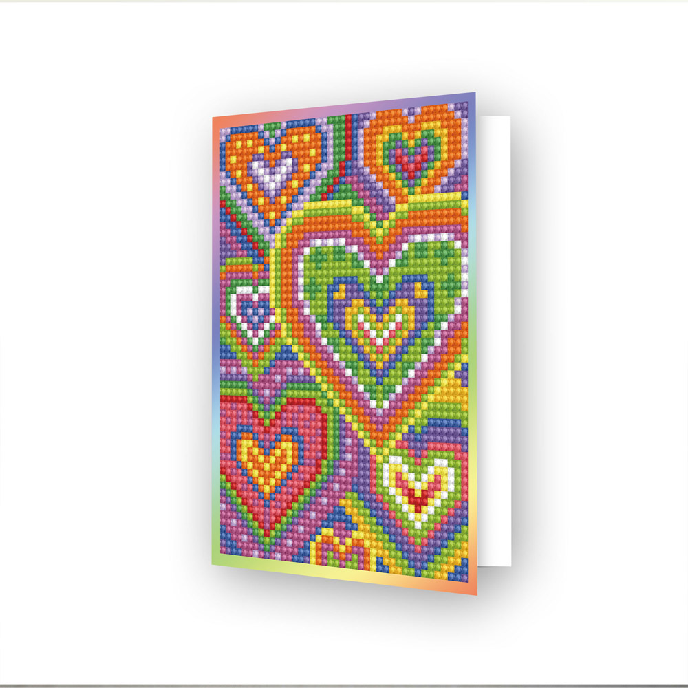 Diamond Dotz Greeting Card Heart Mosaic