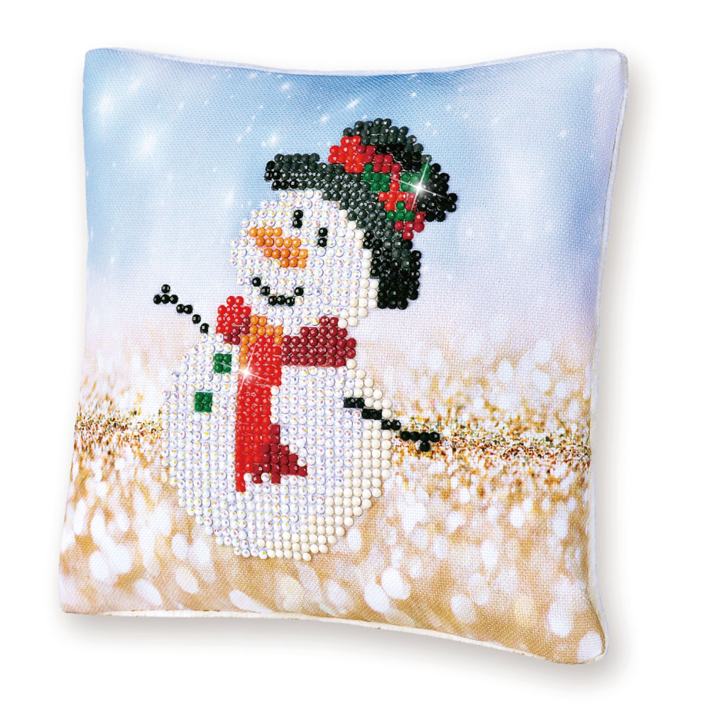 Snowman Top Hat Mini Pillow