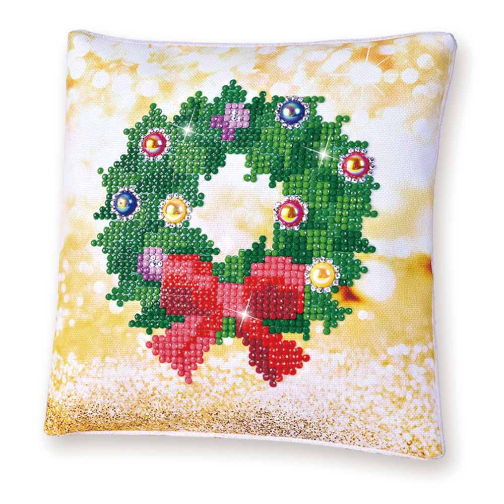 Christmas Wreath Mini Pillow