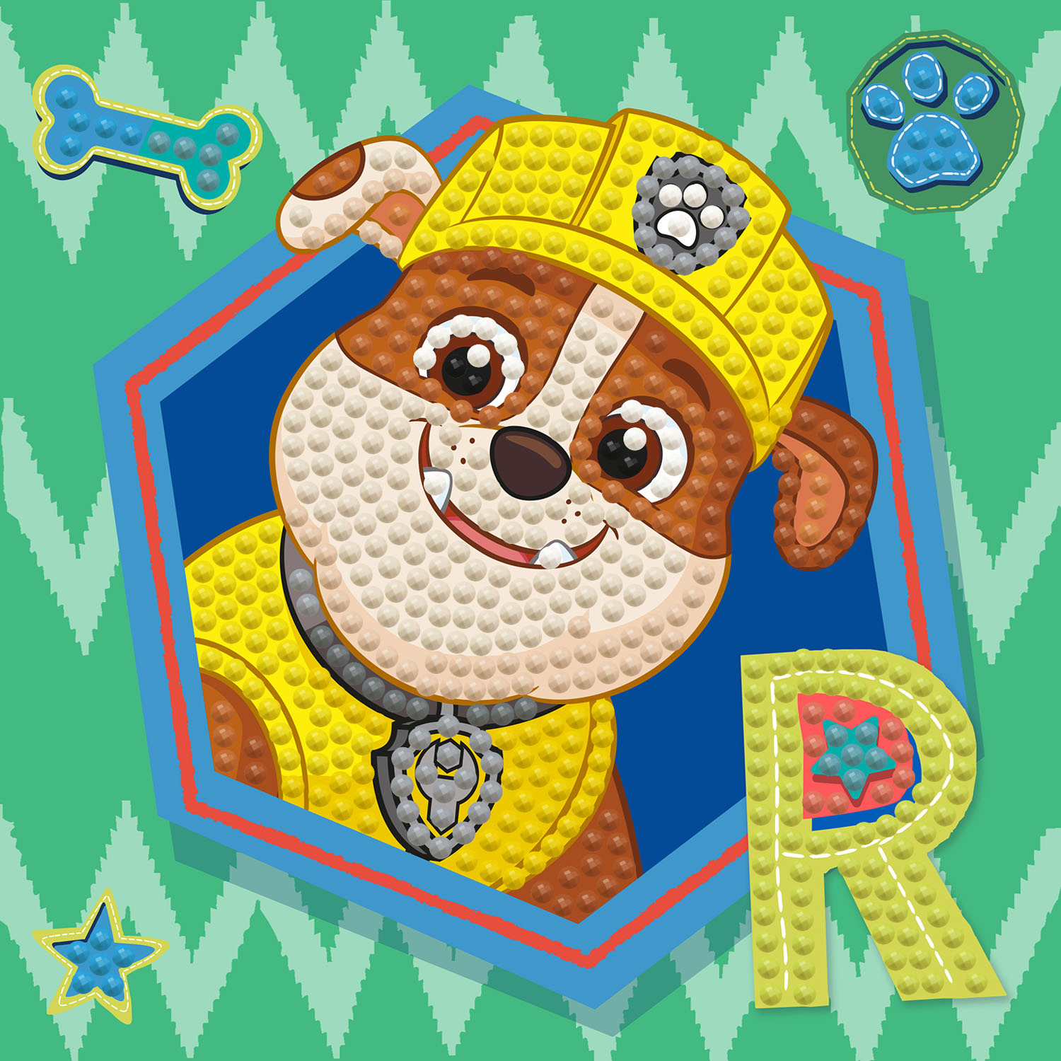 Rubble Paw Patrol Standing Card