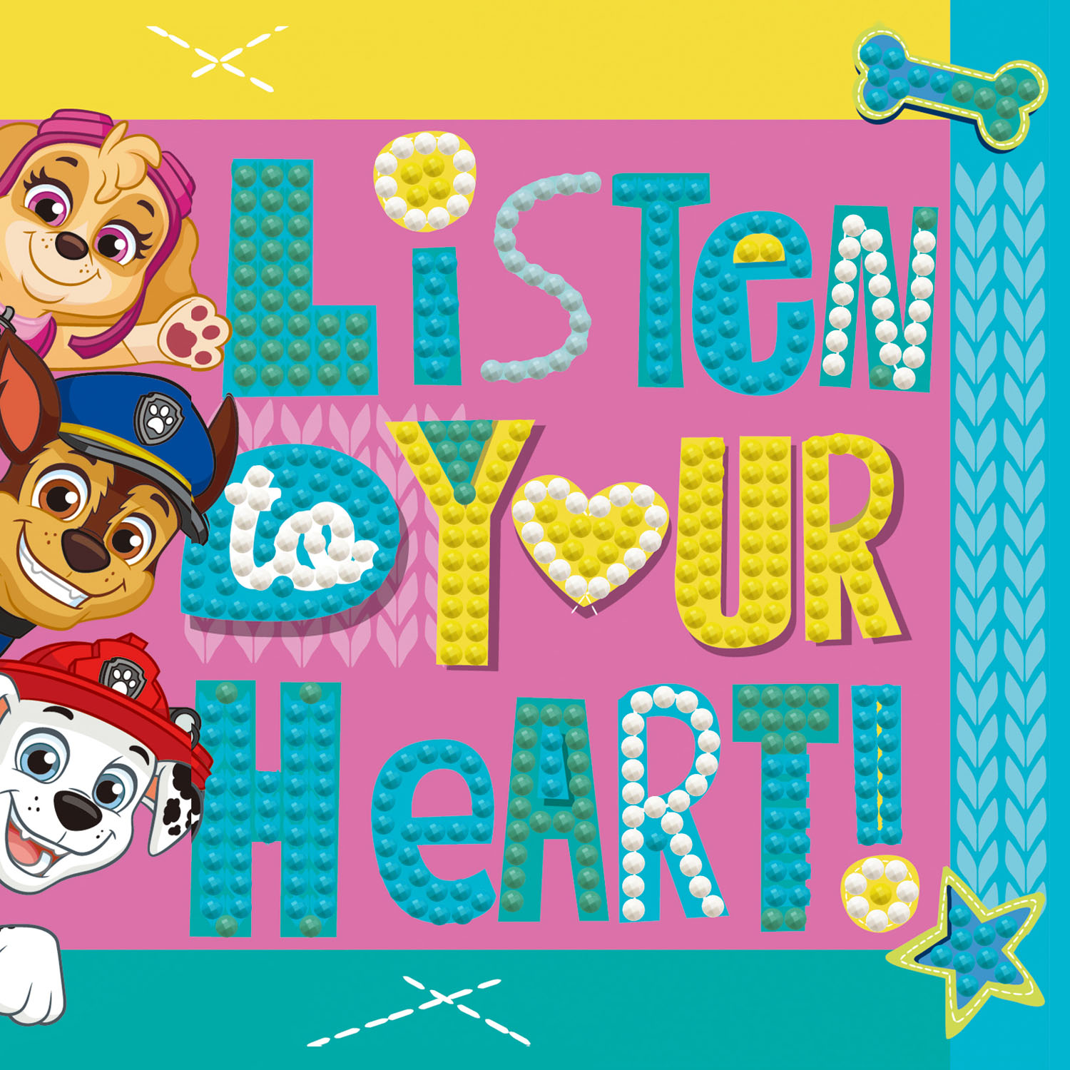 Listen To Your Heart Paw Patrol Standing Card