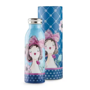 WATER BOTTLE  PUPAZZE BLUE  ML.500