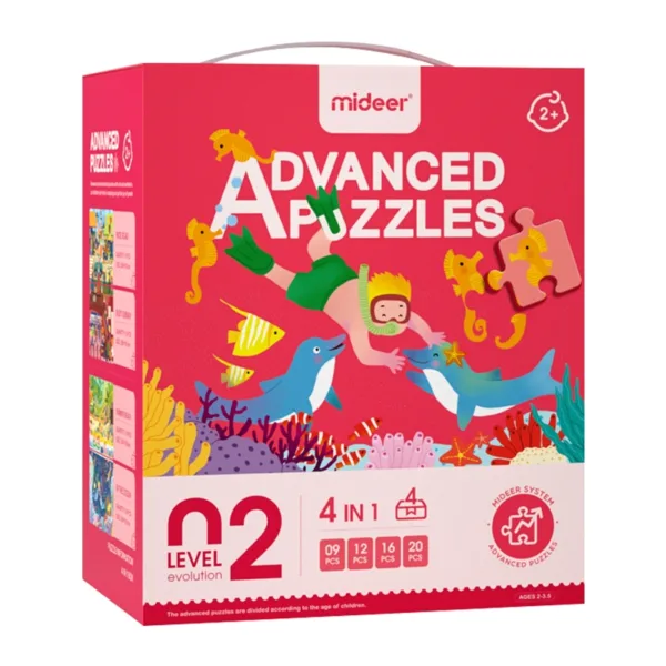 Advanced puzzle 02 - 4 Puzzles 9-12-16-20 pcs