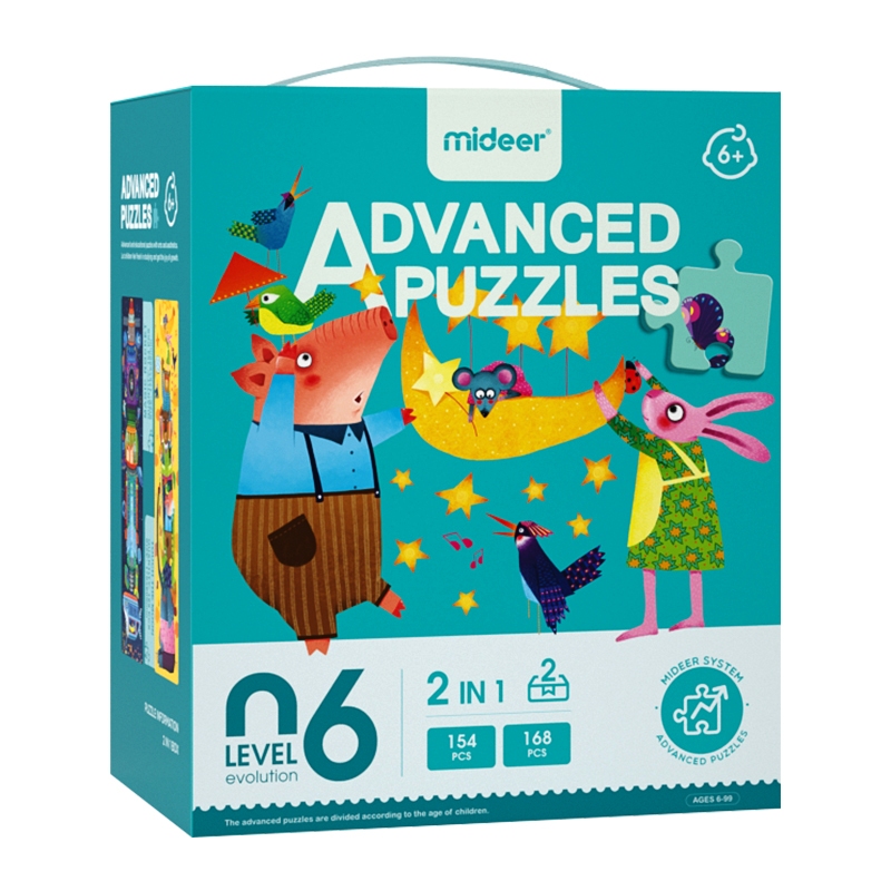 Advanced puzzle 06 - 2 Puzzles 154-168 pcs