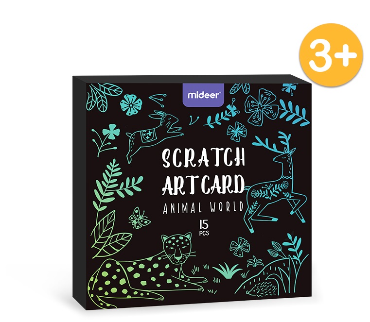 Scratch Art Card Animal