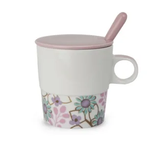 CUP WITH SPOON PINK INFUSION TEAFORTWO 330 ml