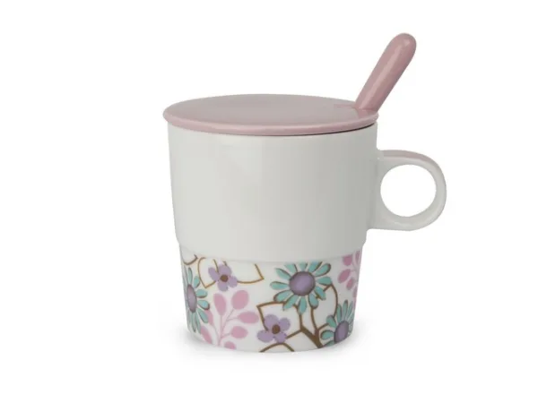 CUP WITH SPOON PINK INFUSION TEAFORTWO 330 ml