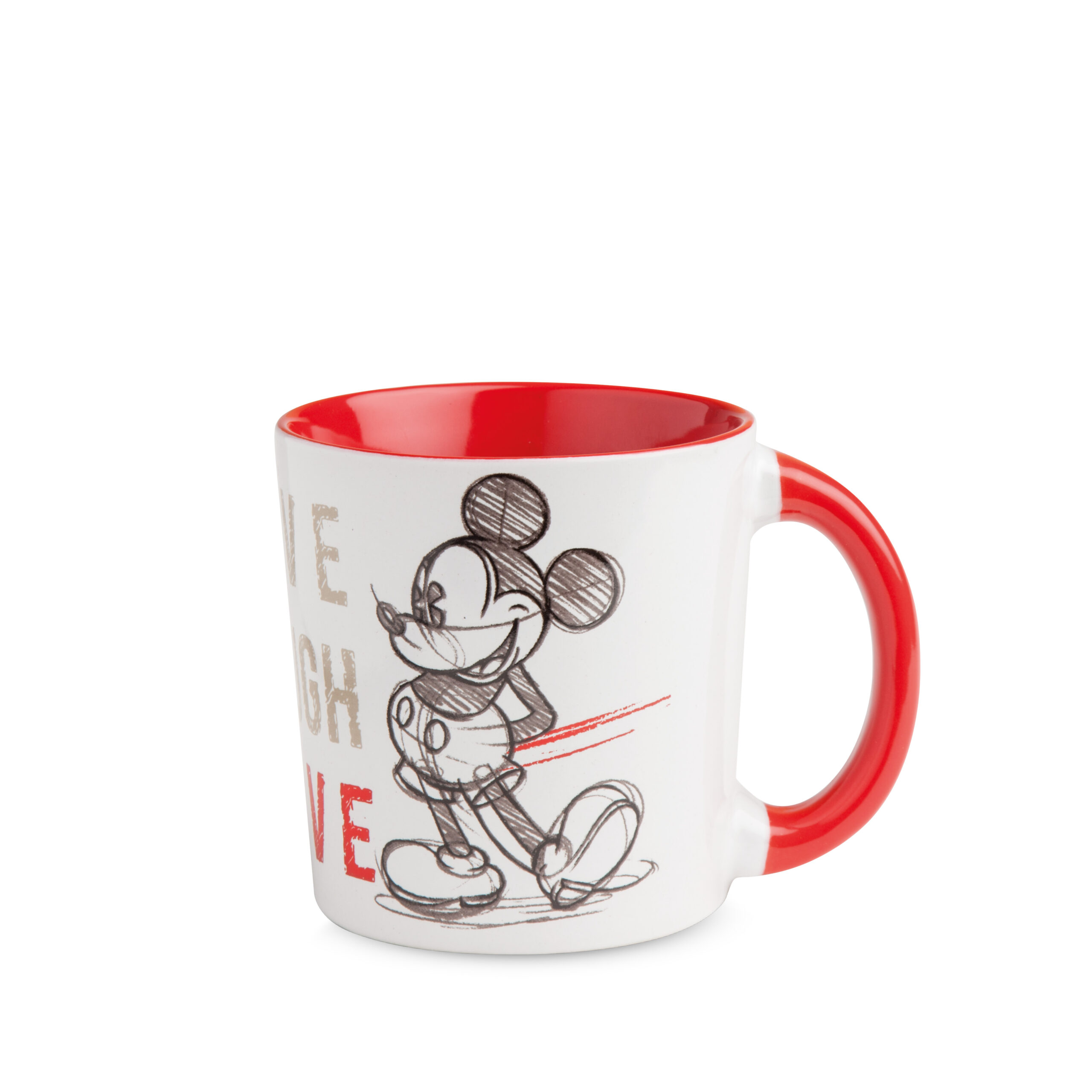 MUG MICKEY LIVE LAUGH LOVE RED ML.390