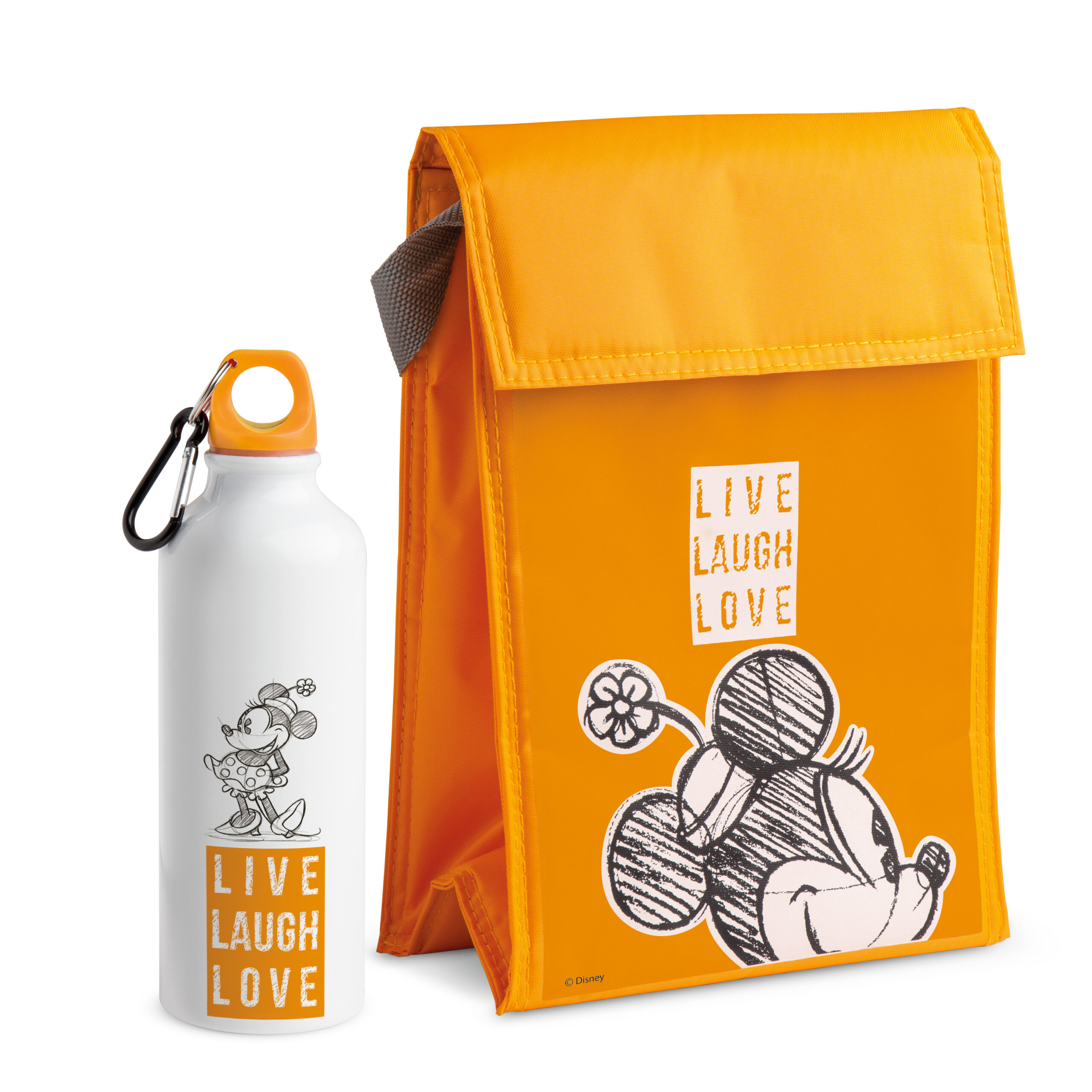 SET COOLER BAG AND FLASK MINNIE LIVE LAUGH LOVE OR