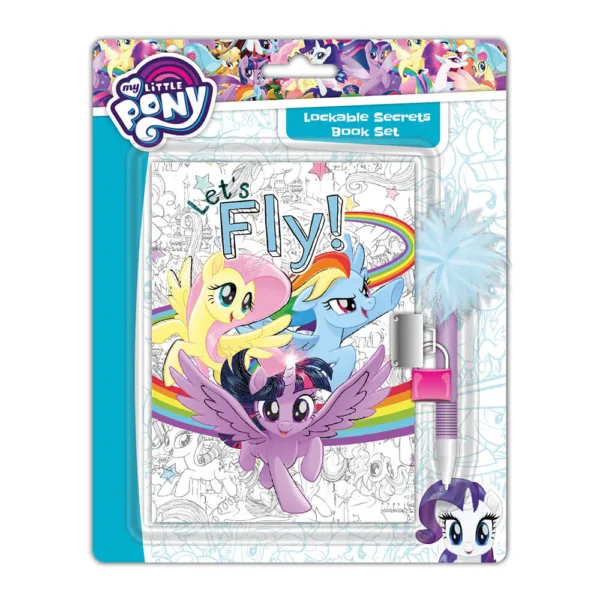 My Little Pony Scribble Diary & Fur Pen Set