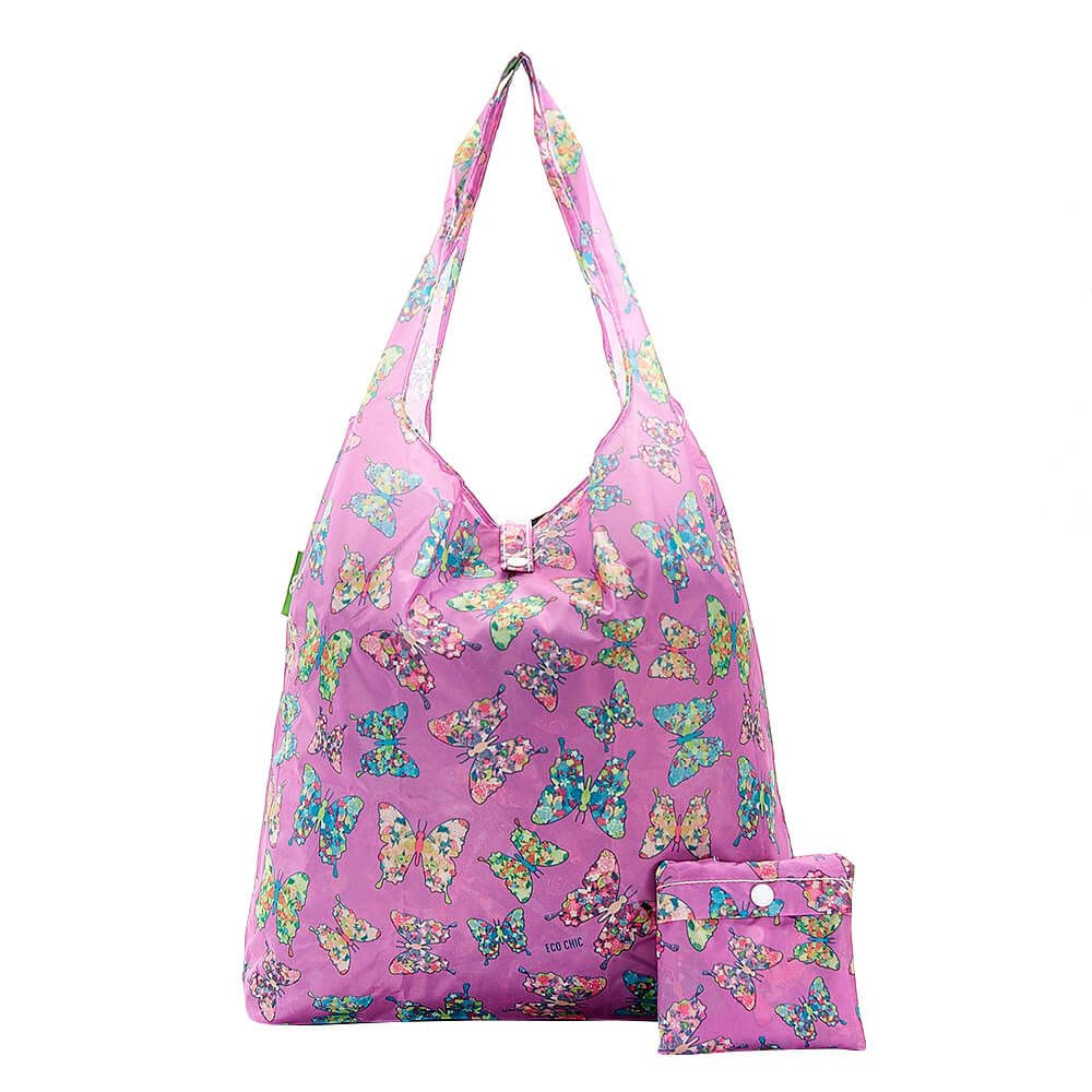 Lilac Butterfly Shopper