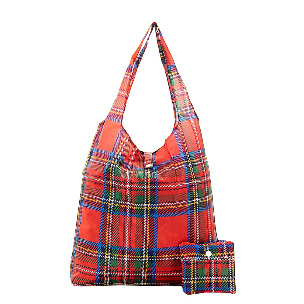 Red Tartan Shopper