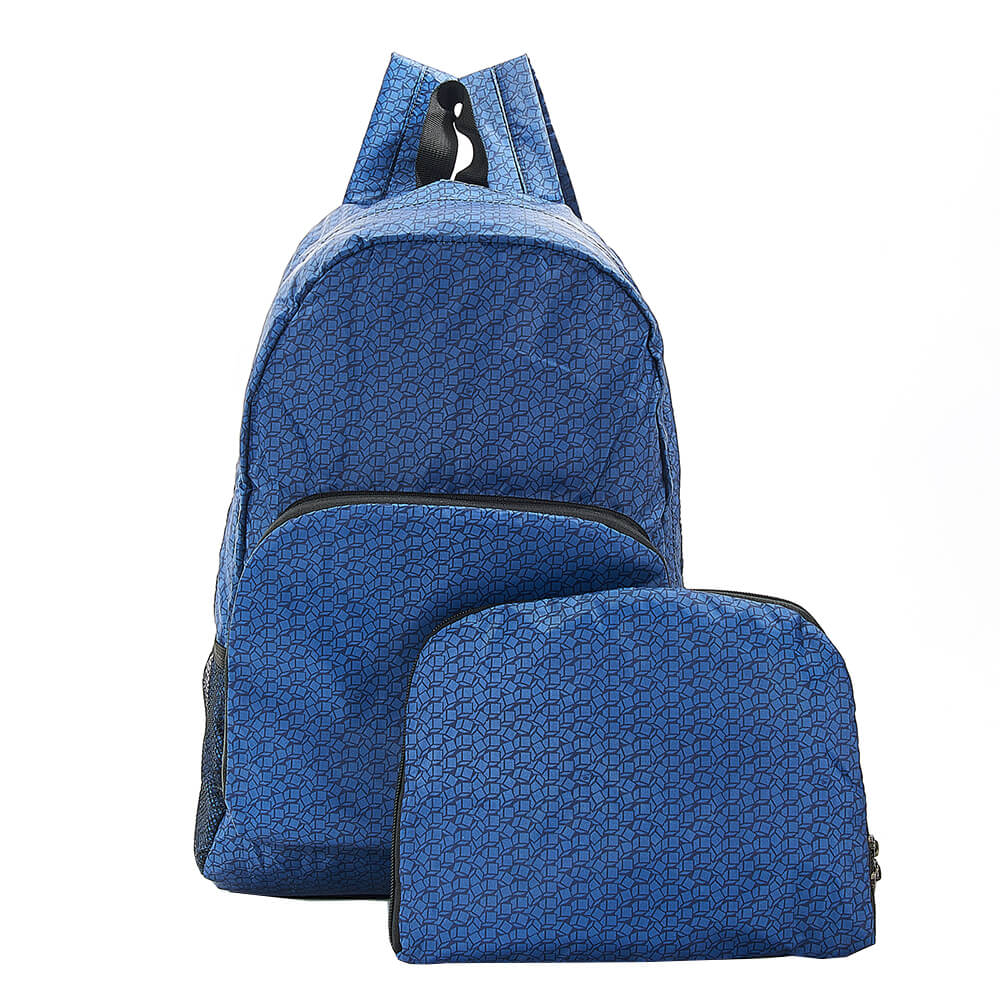 Navy Disrupted Cubes Backpack