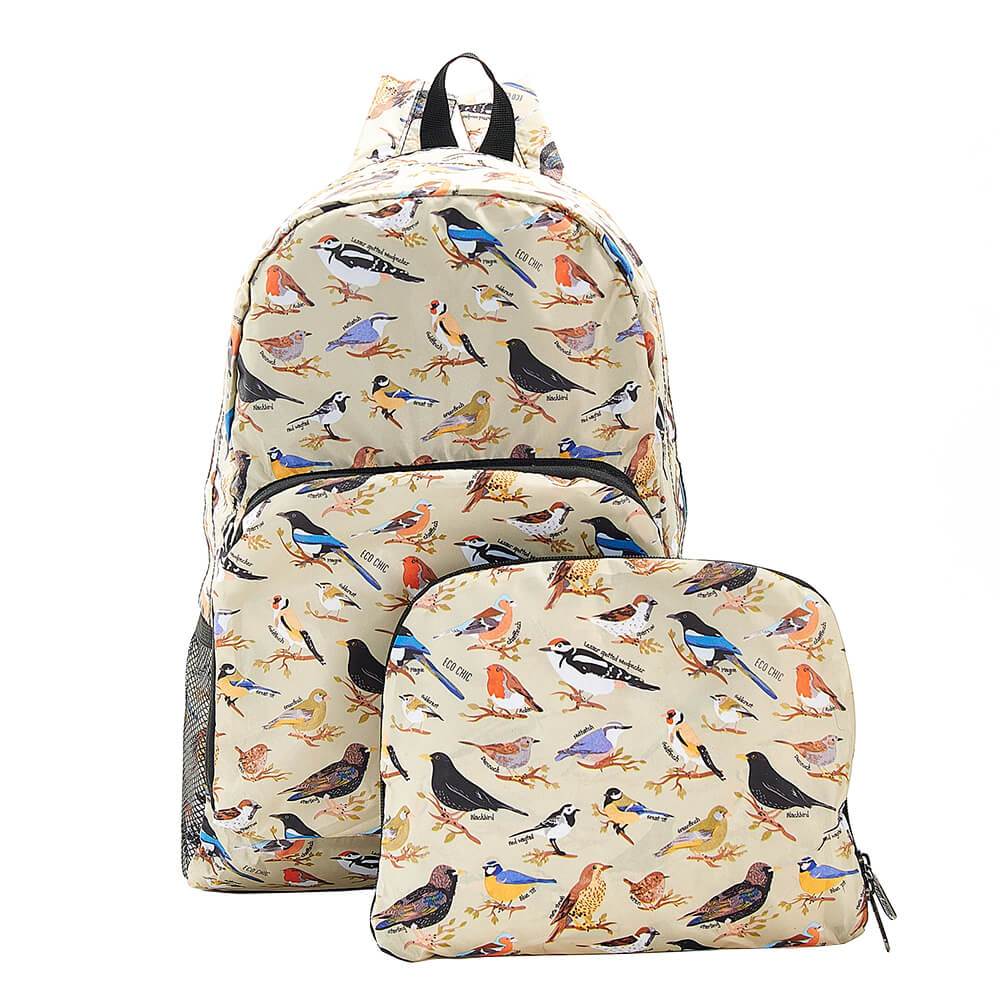 Green Wild Birds Backpack