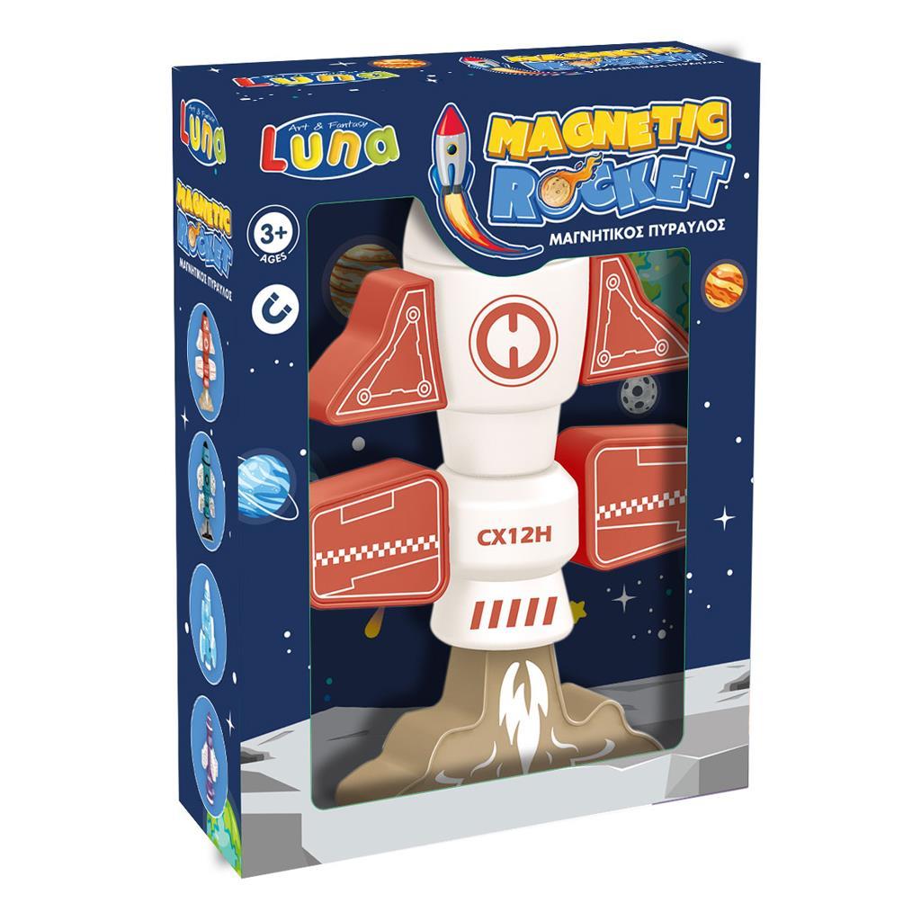 Μαγνητικός Πύραυλος Λευκός Luna Toys 21