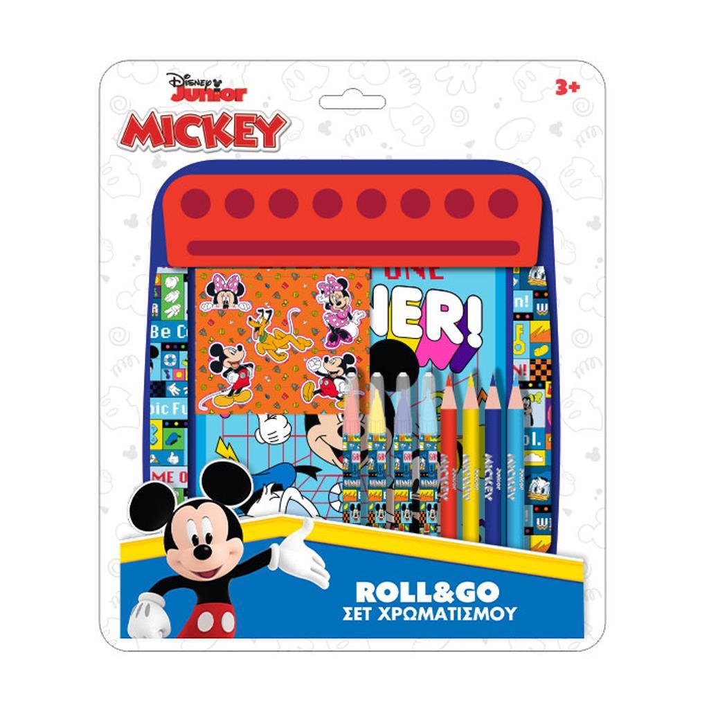 Σετ Χρωματισμού Disney Mickey-Minnie Roll & Go 21x24