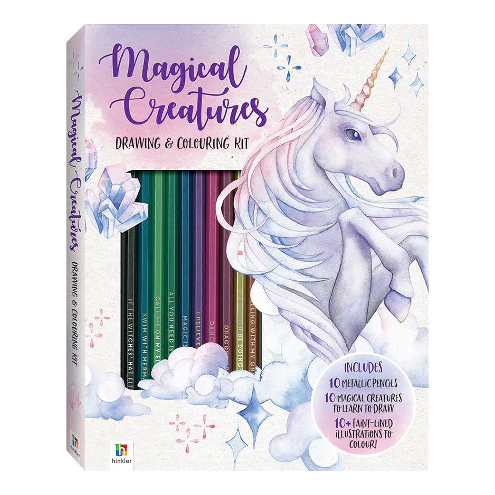 Magical Creatures Colouring and Drawing Kit