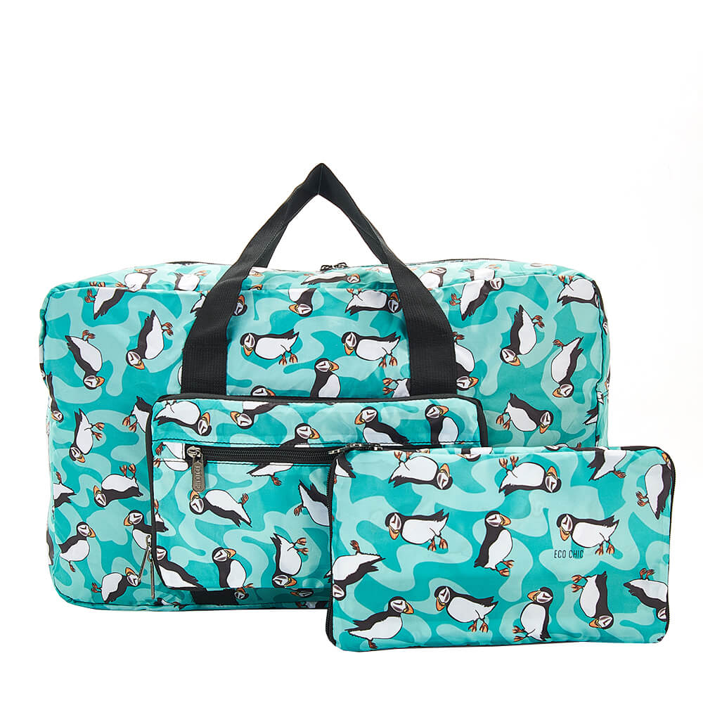 Teal Puffin Holdall