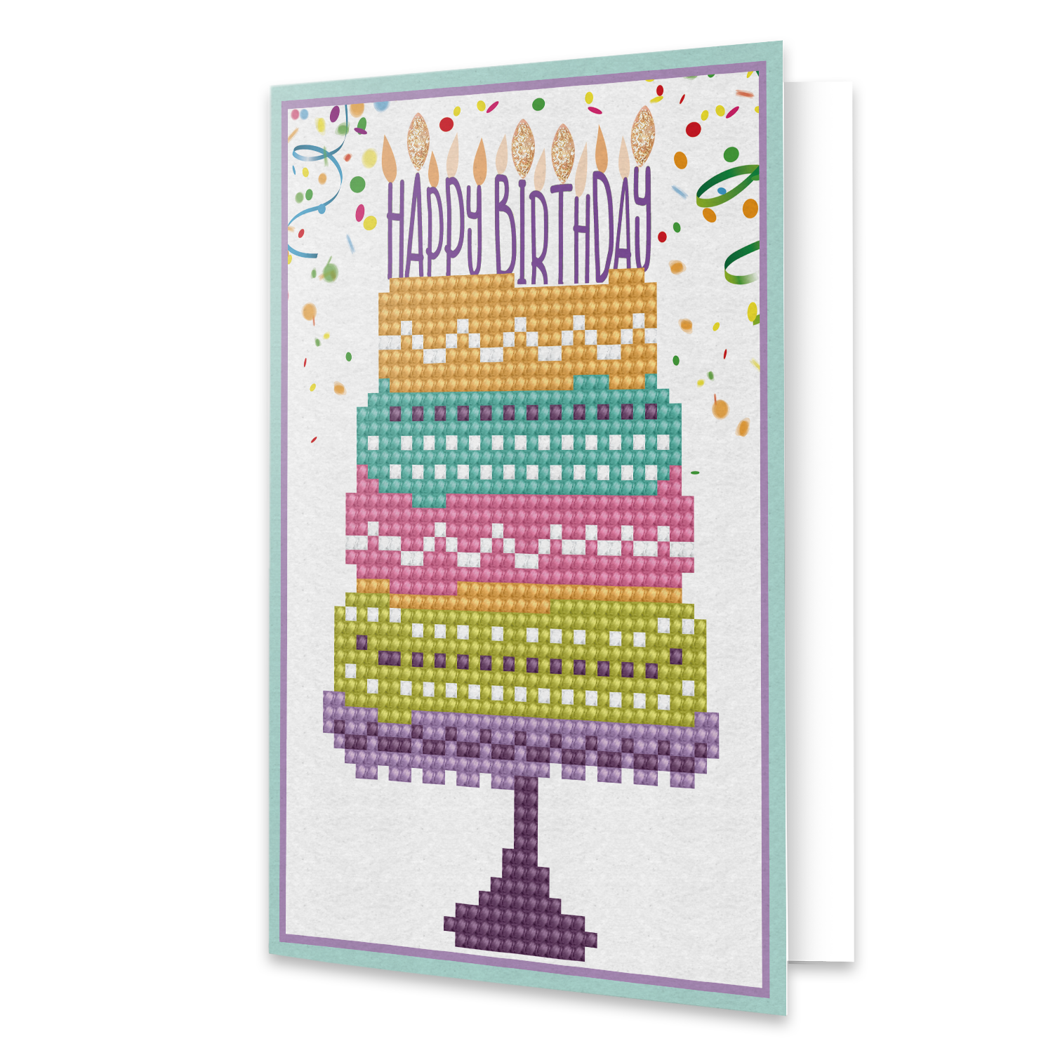 Greeting Card Happy Birthday Cake