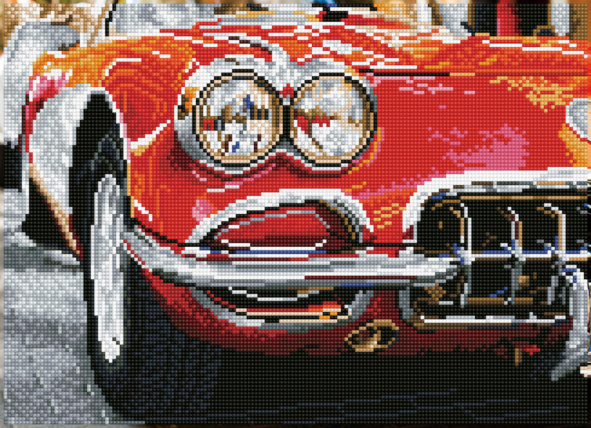 Red Sports Car  (Τετραγωνα Diamonds)