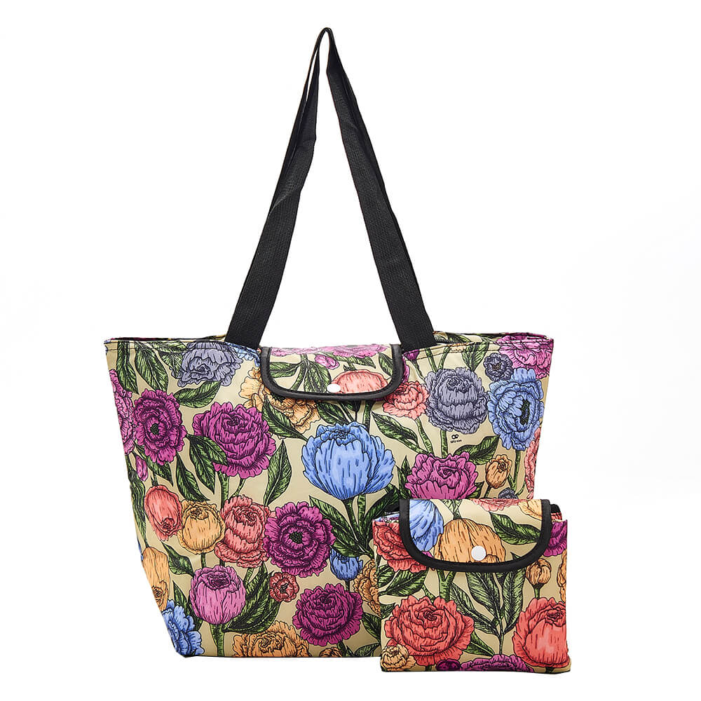 Green Peonies Large Cool Bag