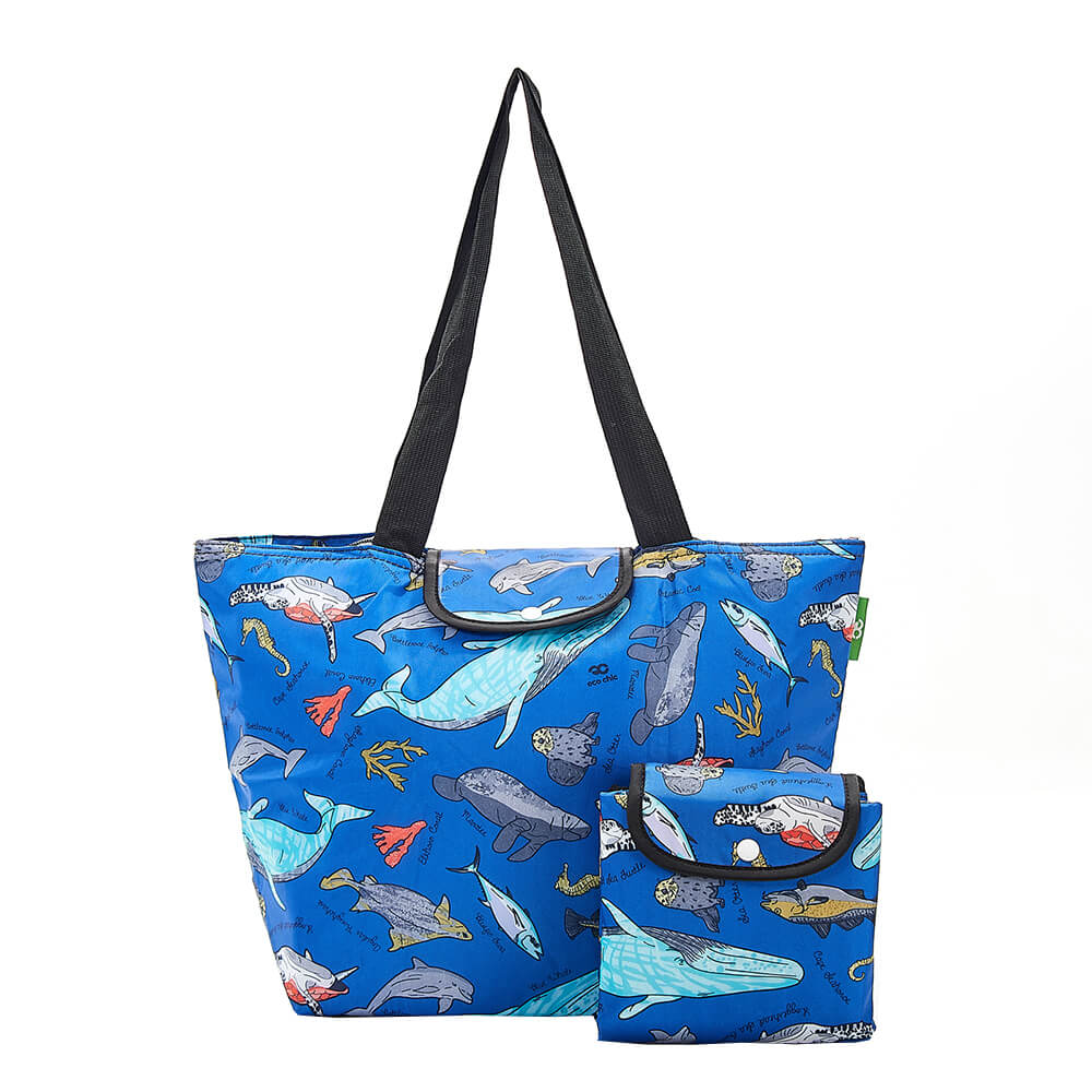 Blue Sea Creatures Large Cool Bag