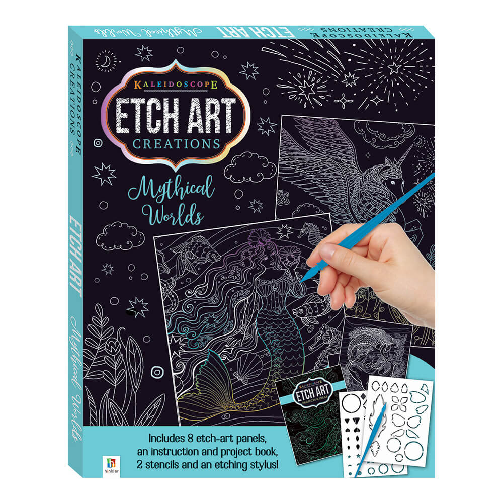 Kaleidoscope Etch Art Mini Kit: Mythical Worlds