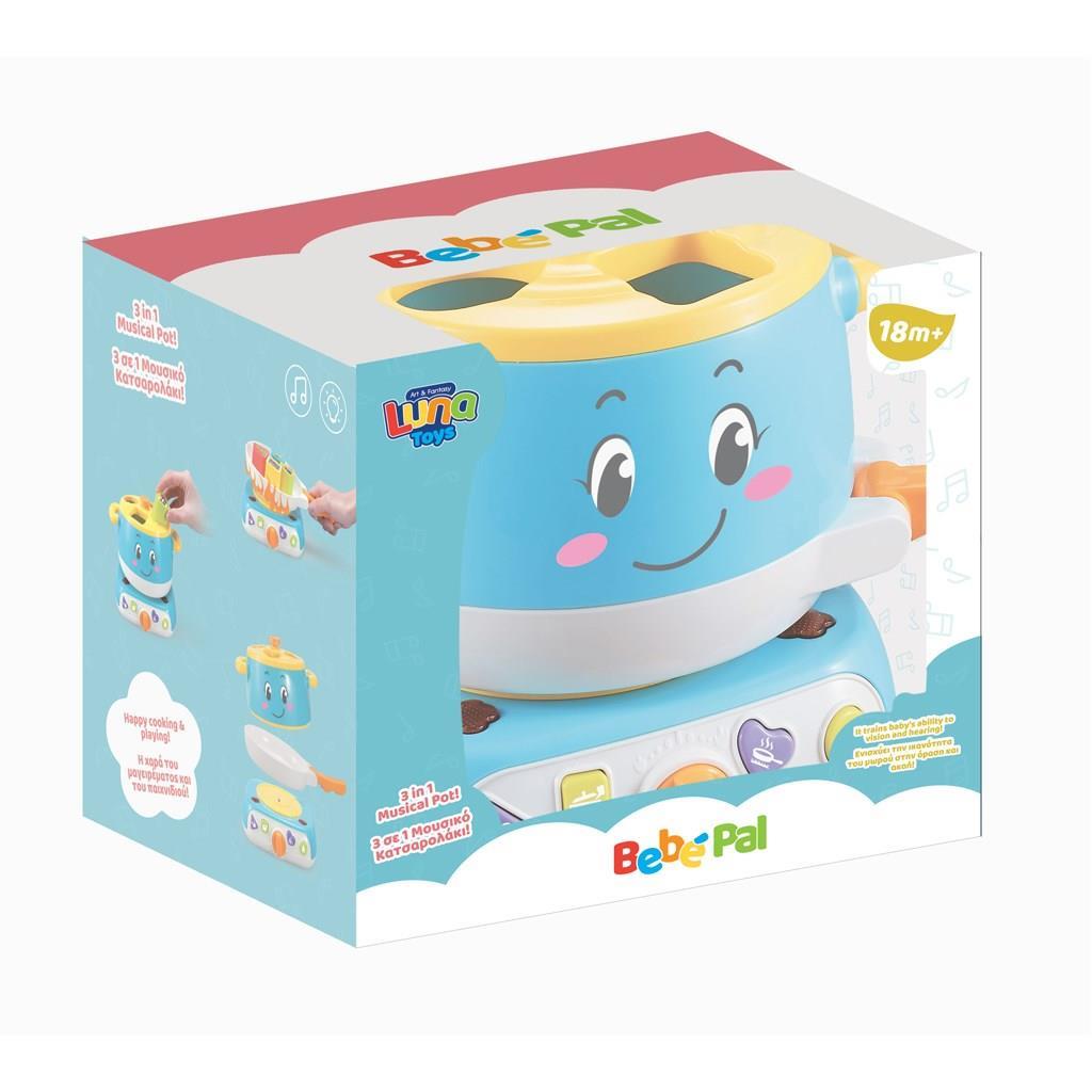 Κατσαρολάκι Luna Toys Μπλε με μουσική και φως 19