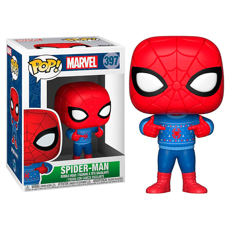 POP figure Marvel Holiday Spider-Man with Ugly Sweater