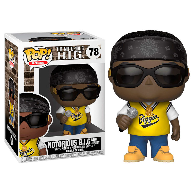 POP figure Notorious B.I.G. in jersey