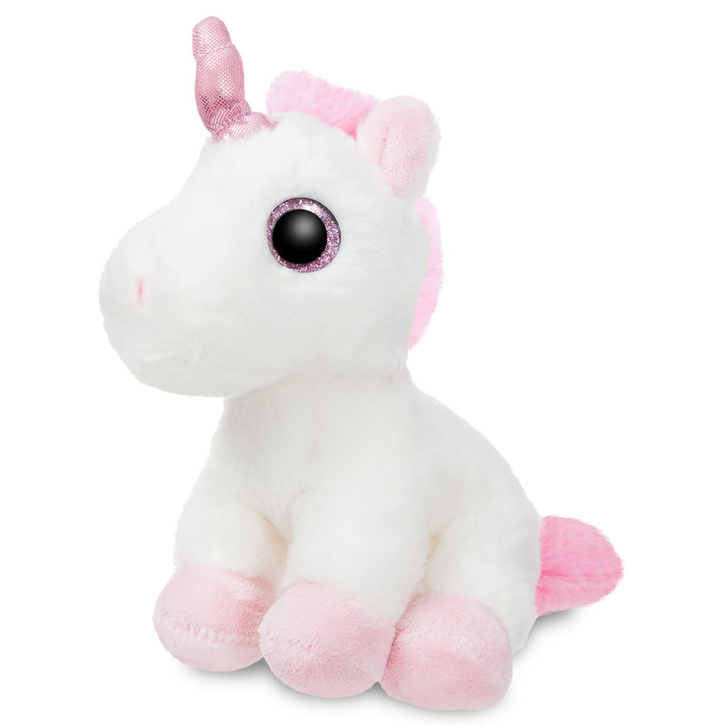 Unicorn white solft plush toy 18cm