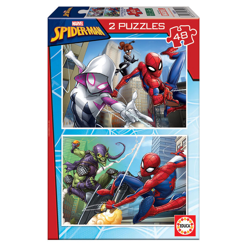 Marvel Spiderman puzzle 2x48pcs