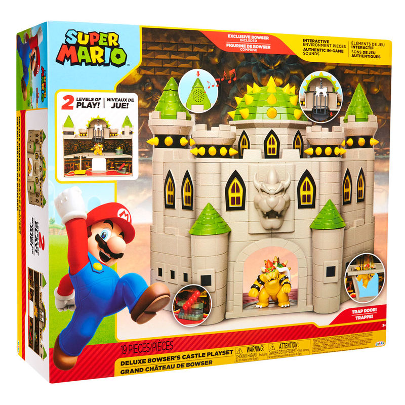 Mario Bros deluxe Bowser Castle playset