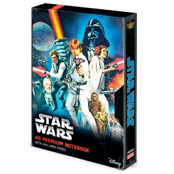 Star Wars VHS premium A5 notebook