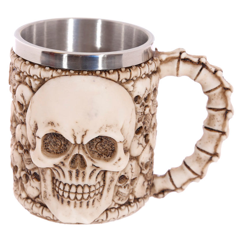 Multi Skull with Skull Emblem tankard