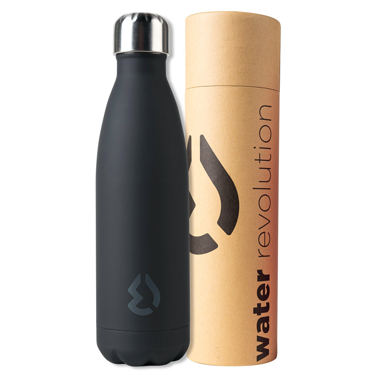 Water Revolution Black water bottle 500ml