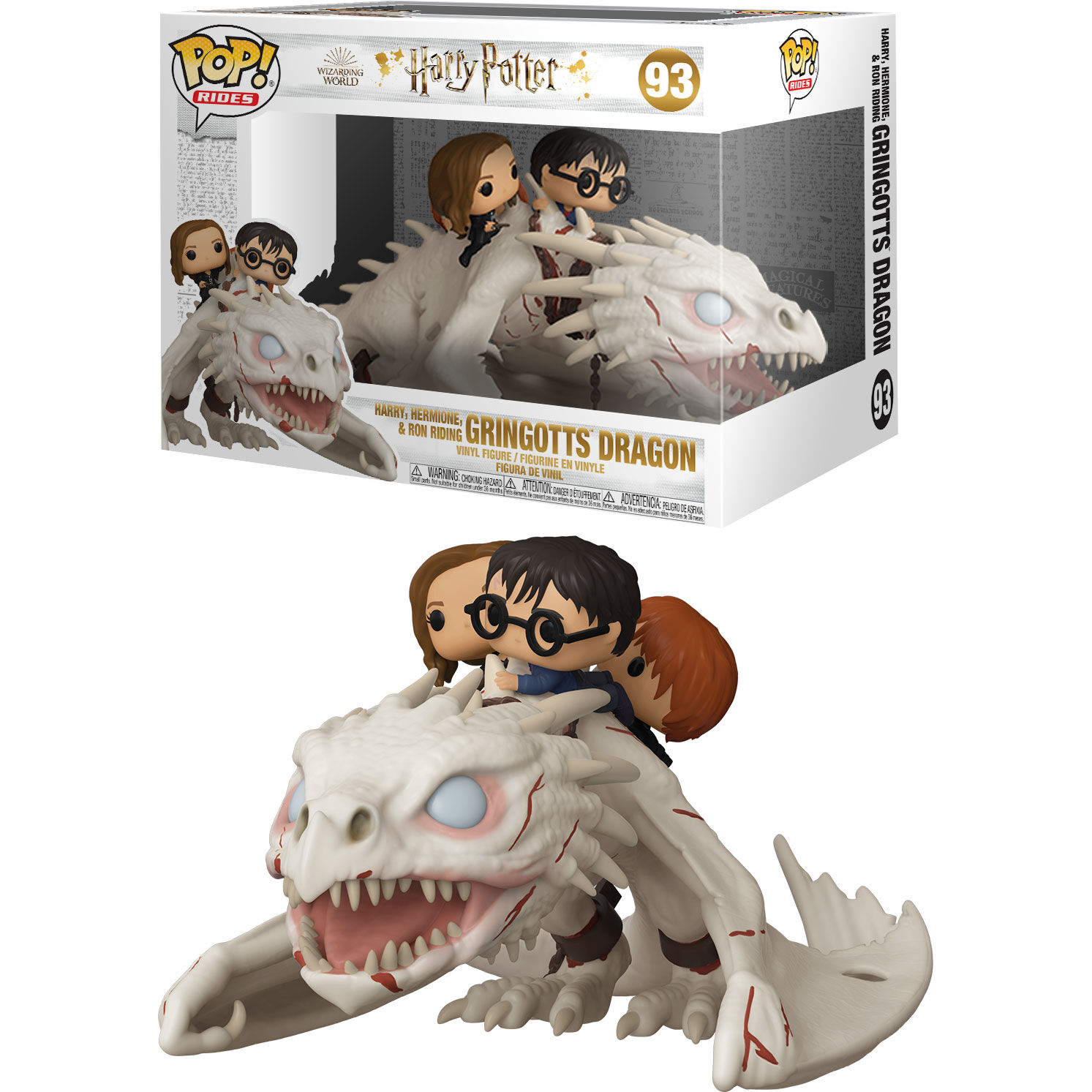 POP figure Harry Potter Gringotts Dragon with Harry