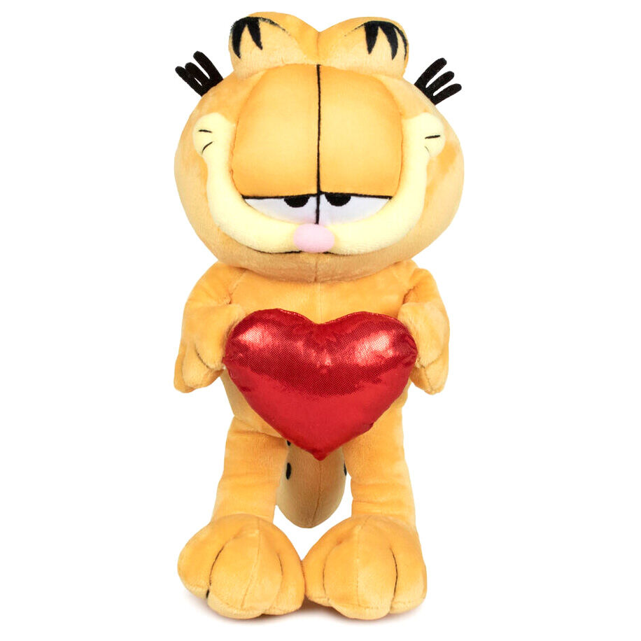 Garfield heart soft plush toy 36cm