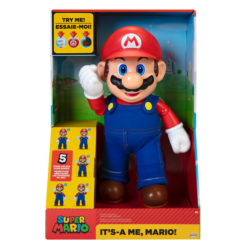 Nintendo Super Mario - Mario Its A Me interactive english figure 36cm