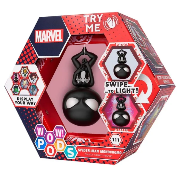 WOW! POD Marvel Spiderman Monochrome led figure