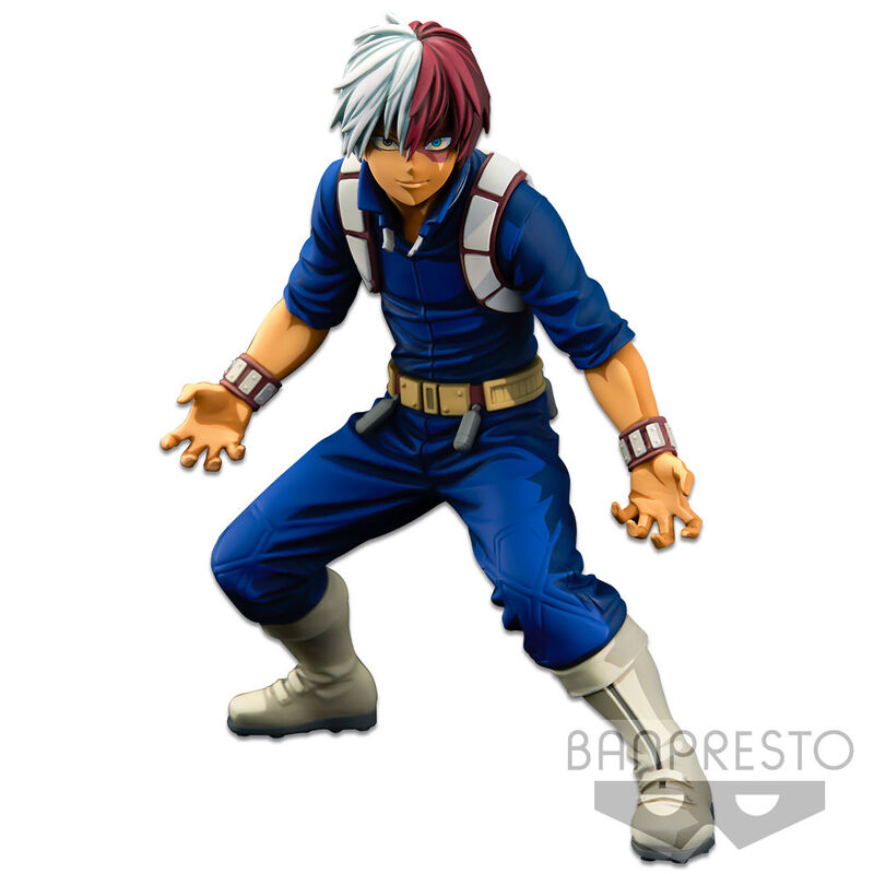 My Hero Academy Banpresto World figure Colosseum Super Master Star Piece Two Dimensions Shoto Todoroki figure 21cm