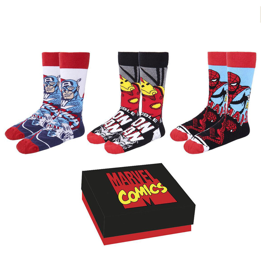 Marvel pack 3 socks