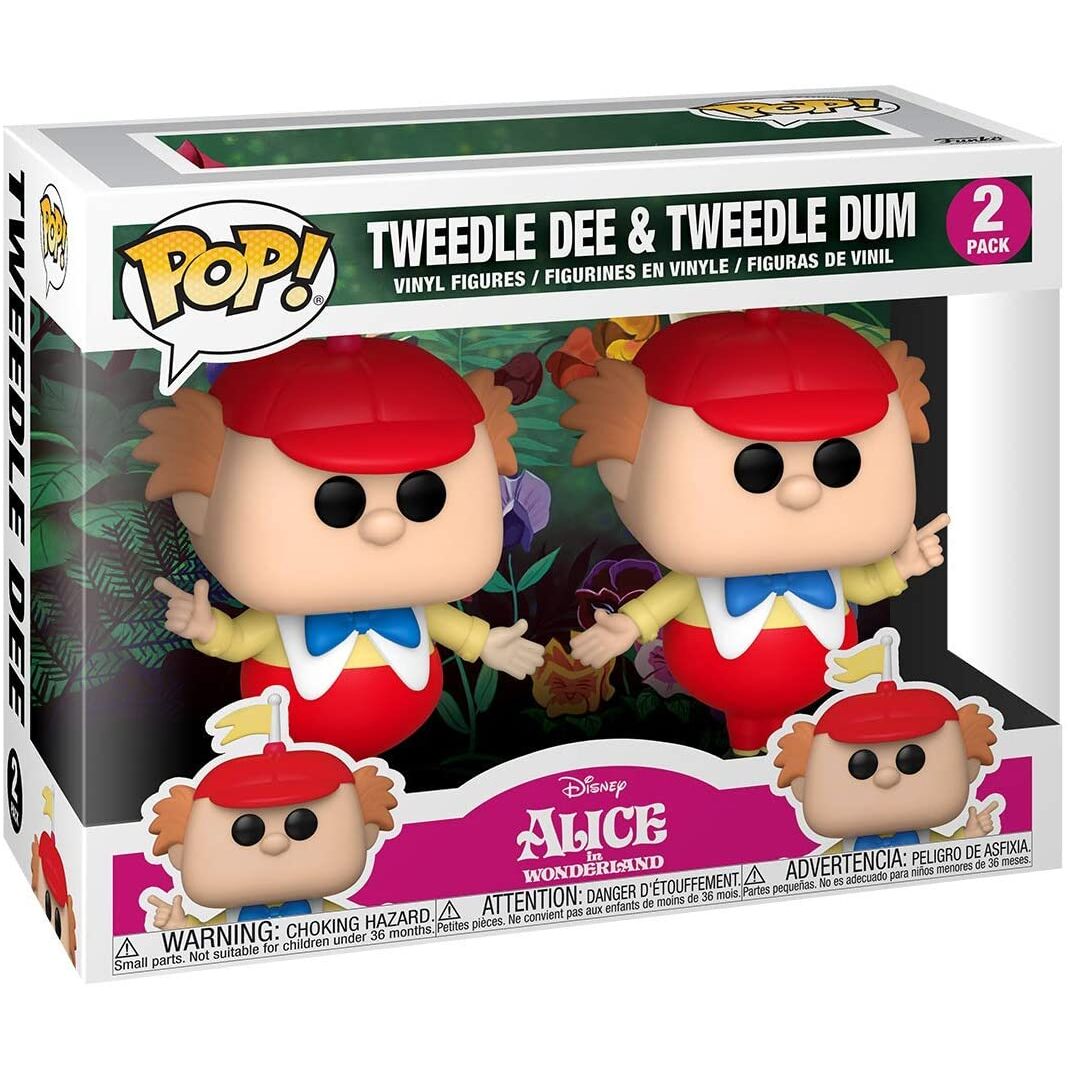 POP pack 2 figures Disney Alice in Wonderland 70th Tweedle Dee and Dum