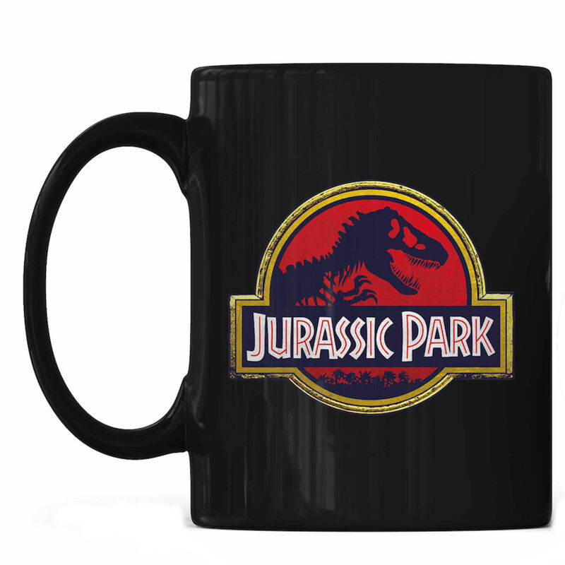 Jurassic Park logo mug