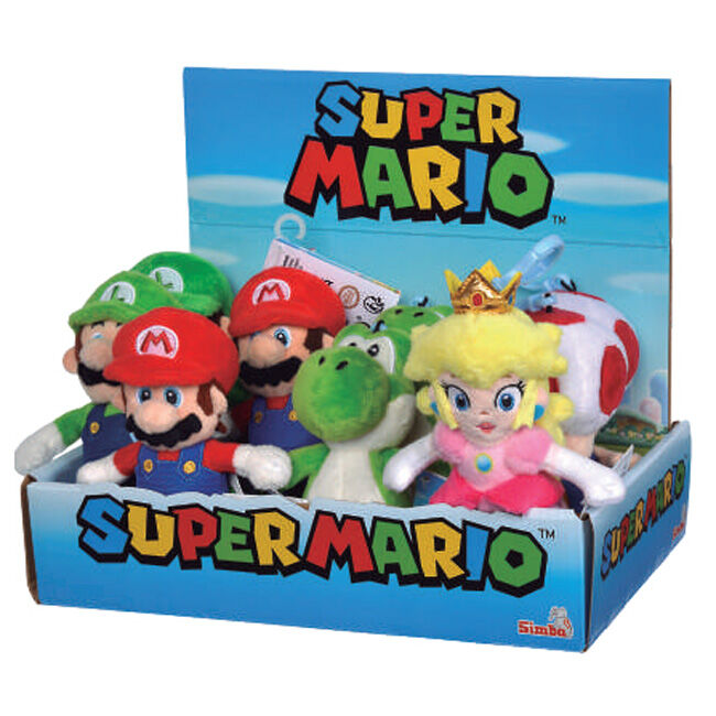 Nintendo Super Mario assorted plush keychain 12cm