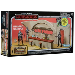 Star Wars Mandalorian Nevarro Cantina + Imperial Death Trooper figure set