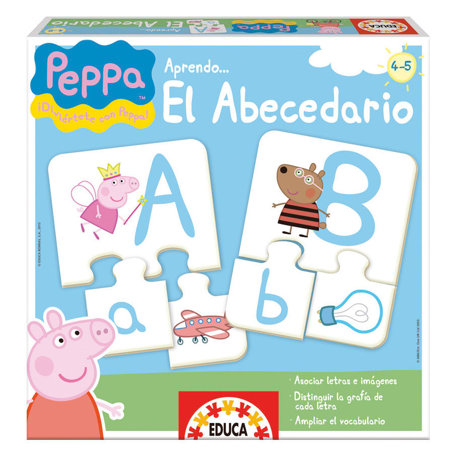 Spanish Peppa Pig Learn the Alphabet game